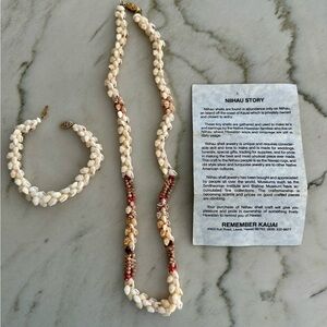 Niihau Natural Shell Necklace Set
